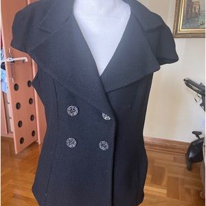 Zara buckle wool women’s jacket vest Sz 44 USA Sz L